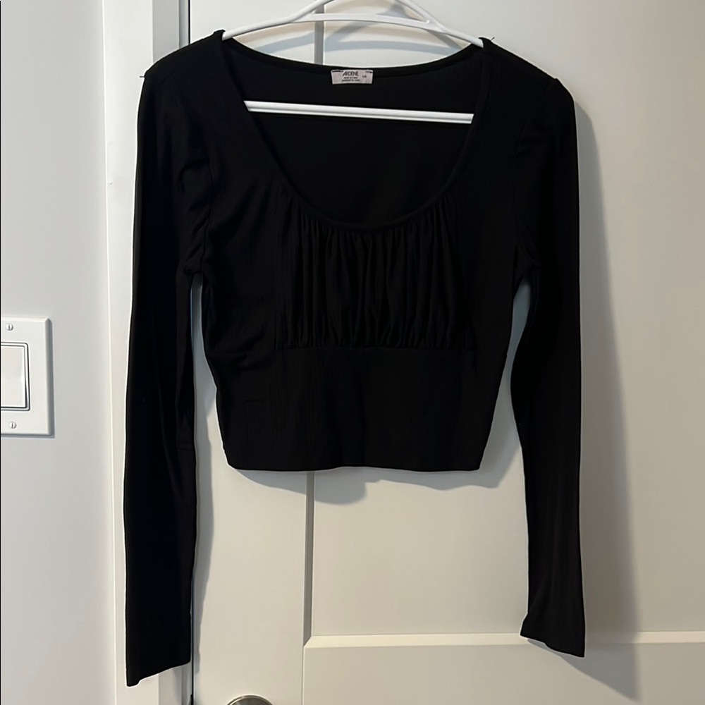 Black Long Sleeve Top